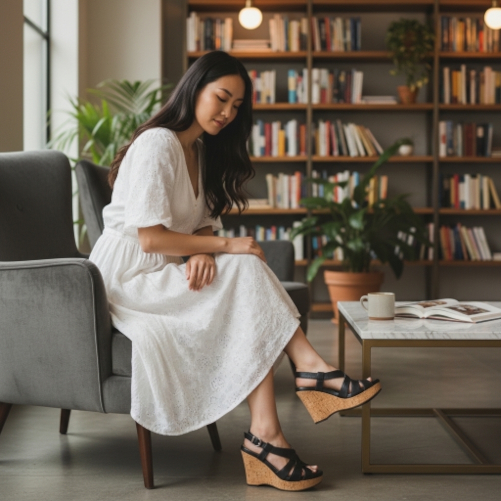 Michael Shannon Platform Wedge Heels - image 1